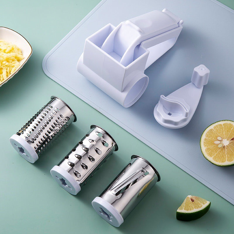 Handheld Mini Cheese Grater with Stainless Steel Drum for Nuts & Cheese