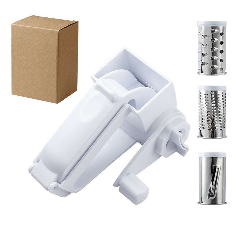 Handheld Mini Cheese Grater with Stainless Steel Drum for Nuts & Cheese